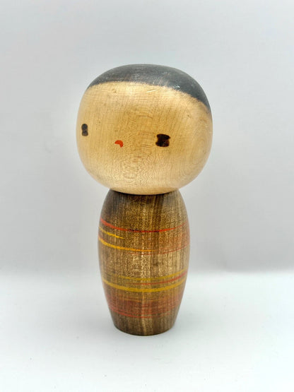 K15019 - Sosaku Kokeshi By Sanpei Yamanaka 山中三平