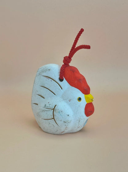 CB017 - Clay Bell Ornament Dorei  Rooster