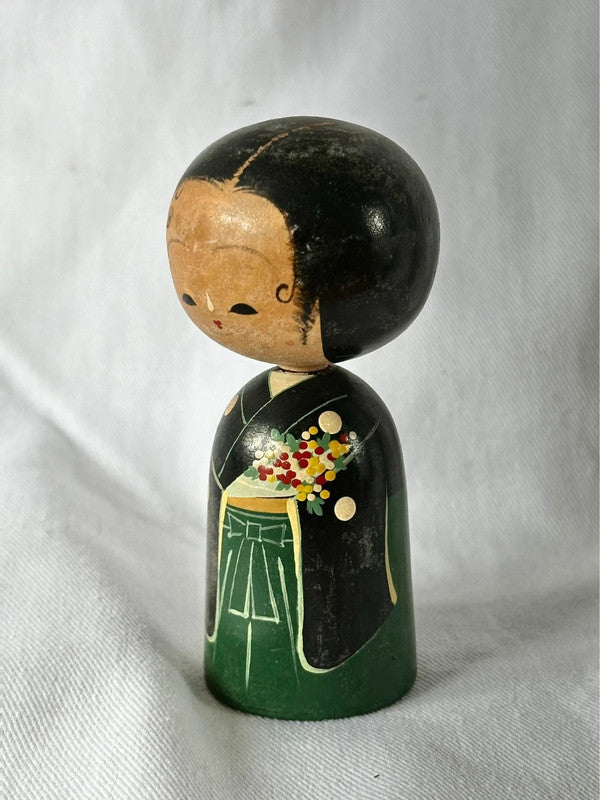 poupée japonaise vintage bobble kokeshi sosaku