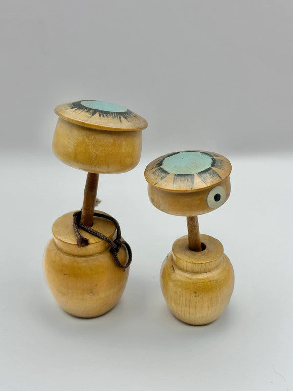 K10019 - Pair of Vintage Japanese Kappa Kokeshi