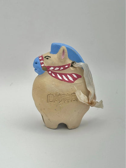 CB002 - Clay bell ornament Dorei Horse Miyazaki Jingu