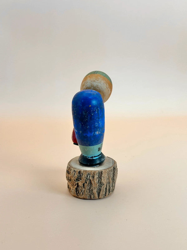 kokeshi porteur de lanterne omiyage vintage