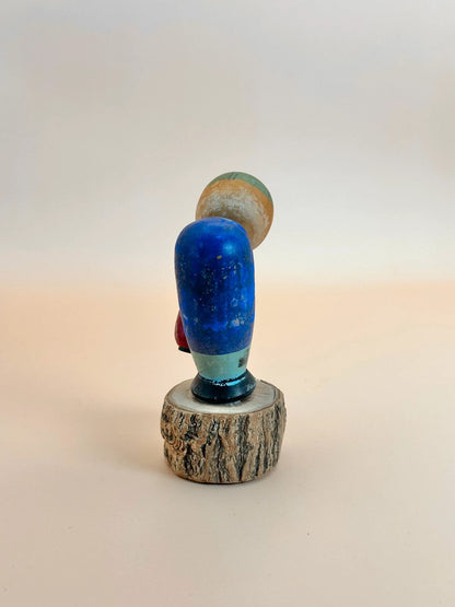 kokeshi porteur de lanterne omiyage vintage