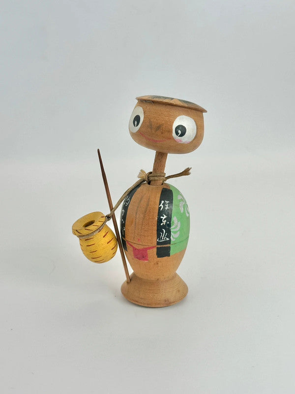 Jouet folklorique japonais vintage – Poupée de pêche Kappa