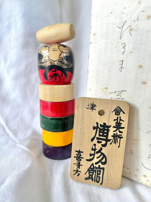 jouet japonais vintage Daruma otoshi
