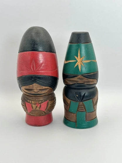 K15008 - Sosaku kokeshi doll Ainu set