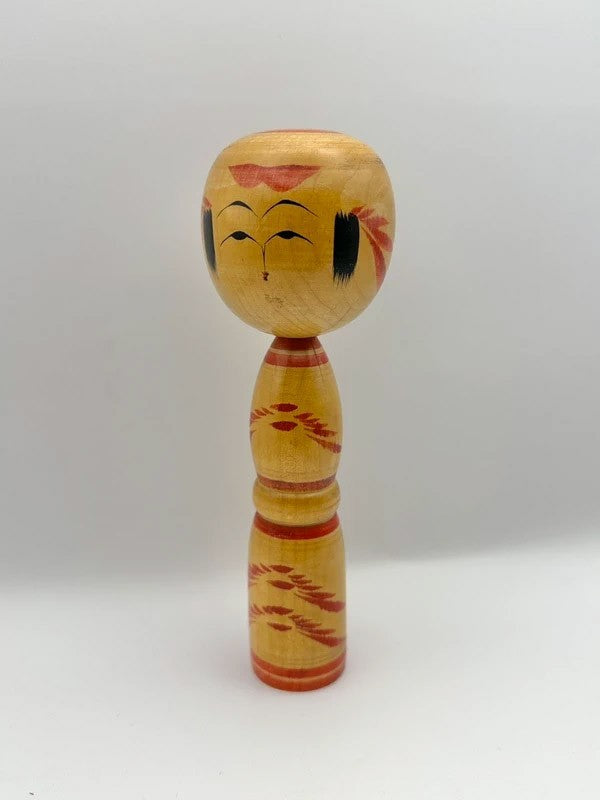K18043 - Traditional Yajirō Kokeshi by Naoki Sato 佐藤直樹