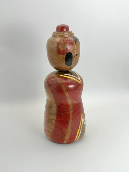 K20071 - Traditional Tsuchiyu kokeshi by Tokunaga Shinichi