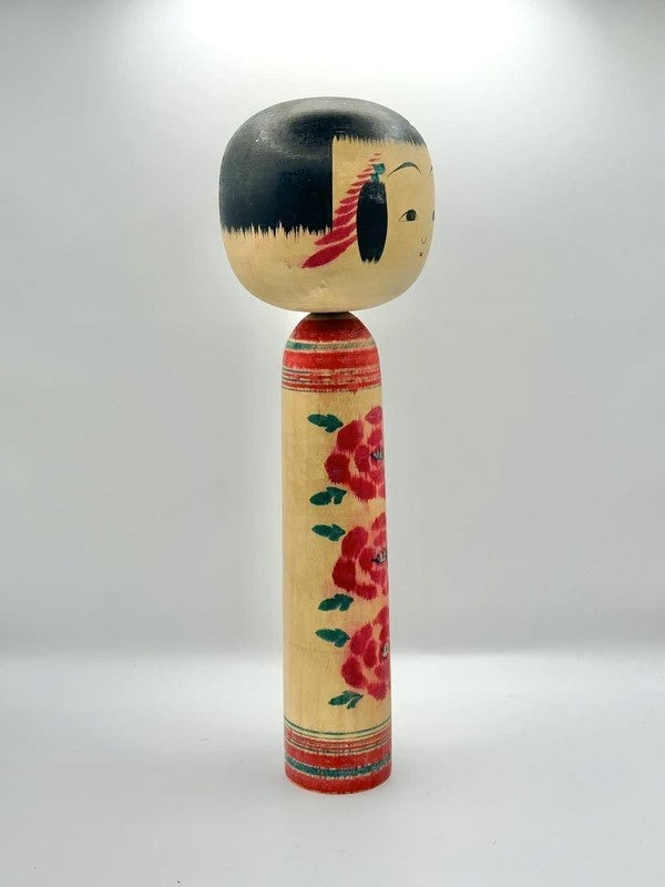 K30002 - Traditional Yajiro kokeshi by Tsuta Mamoru 蔦衛