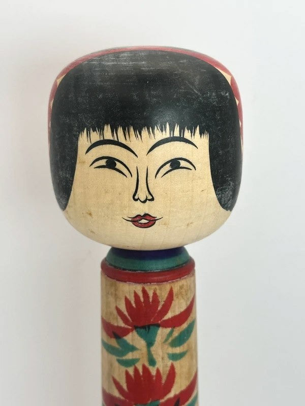 K25017 - Traditional Hijiori kokeshi by Shoichi Sato