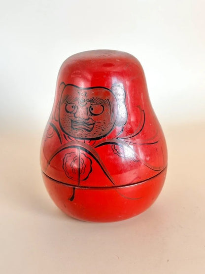 FT192 - Hand-Painted Daruma Lacquerware Set