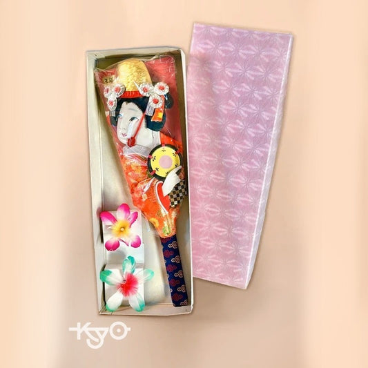 FT02 - Vintage Japanese Handcrafted Hagoita Paddle - Hanetsuki