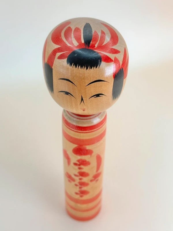 K18105 - Traditional Yamagata kokeshi by Chujiro Kobayashi