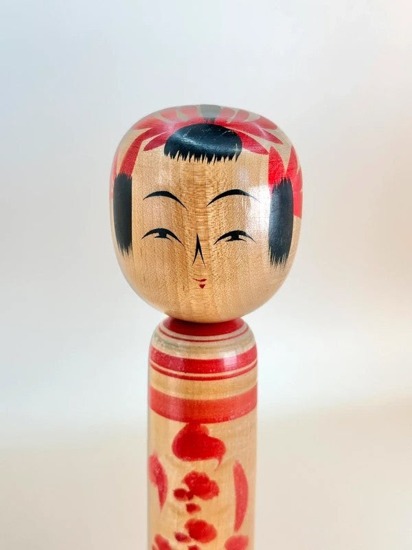 K18105 - Traditional Yamagata kokeshi by Chujiro Kobayashi