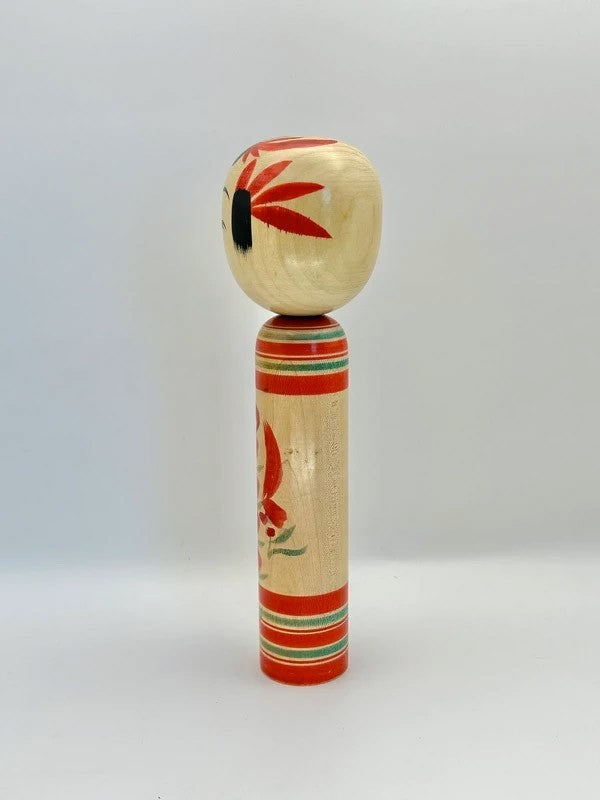 K18052 - Traditional Yamagata kokeshi by Chujiro Kobayashi 小林忠次郎