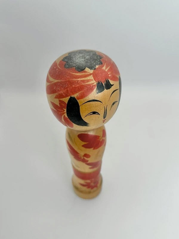 K18067 - Traditional Zao kokeshi by Shoichi Okazaki 岡崎昭一