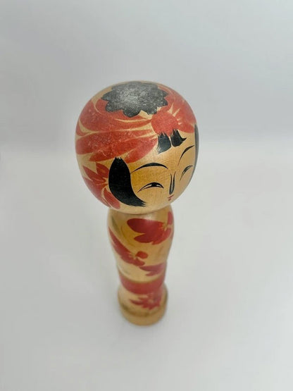 K18067 - Traditional Zao kokeshi by Shoichi Okazaki 岡崎昭一
