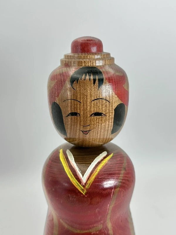K20071 - Traditional Tsuchiyu kokeshi by Tokunaga Shinichi