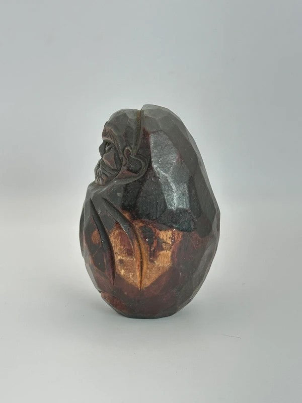 FT62 - Carving Folktoy Wooden Daruma