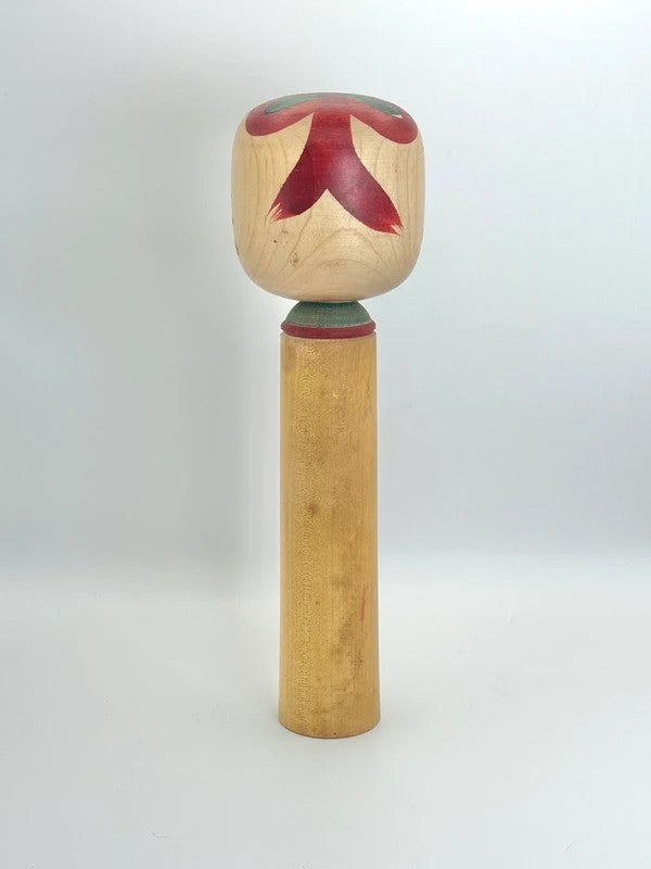 K25015 - Traditional Hijiori kokeshi by Shoichi Sato 佐藤昭一