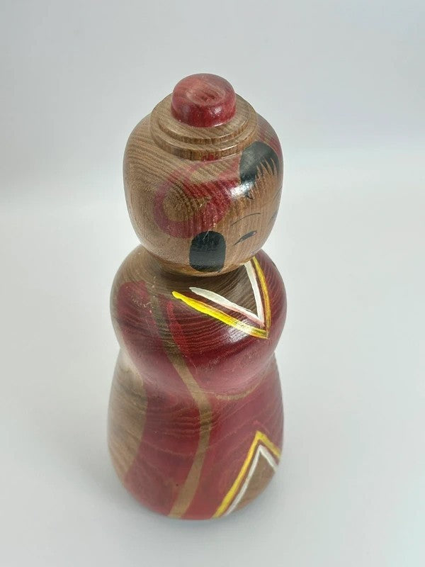 K20071 - Traditional Tsuchiyu kokeshi by Tokunaga Shinichi