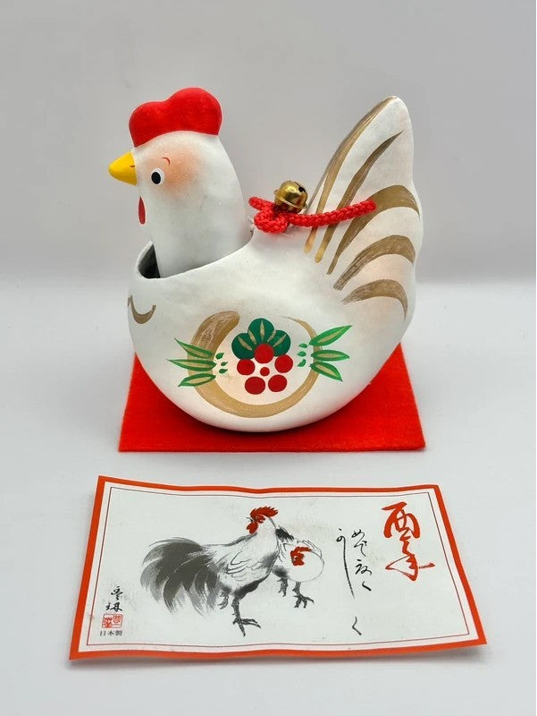 FT35 - Folk toy Paper Mache Chicken 干支張子（酉）