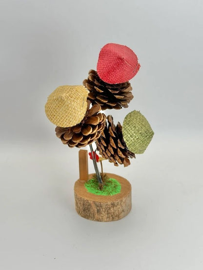 FT68 - Japanese Folktoy of pinecone kokeshi