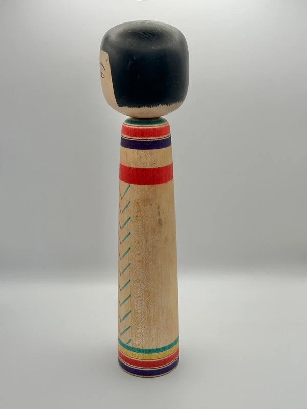 K30005 - Traditional Tsugaru kokeshi by Tatsuo Hasegawa 長谷川辰雄