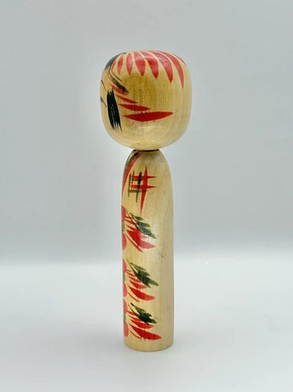K15016 - Traditional Tōgatta kokeshi by Yoshio Agatsuma 我妻芳夫