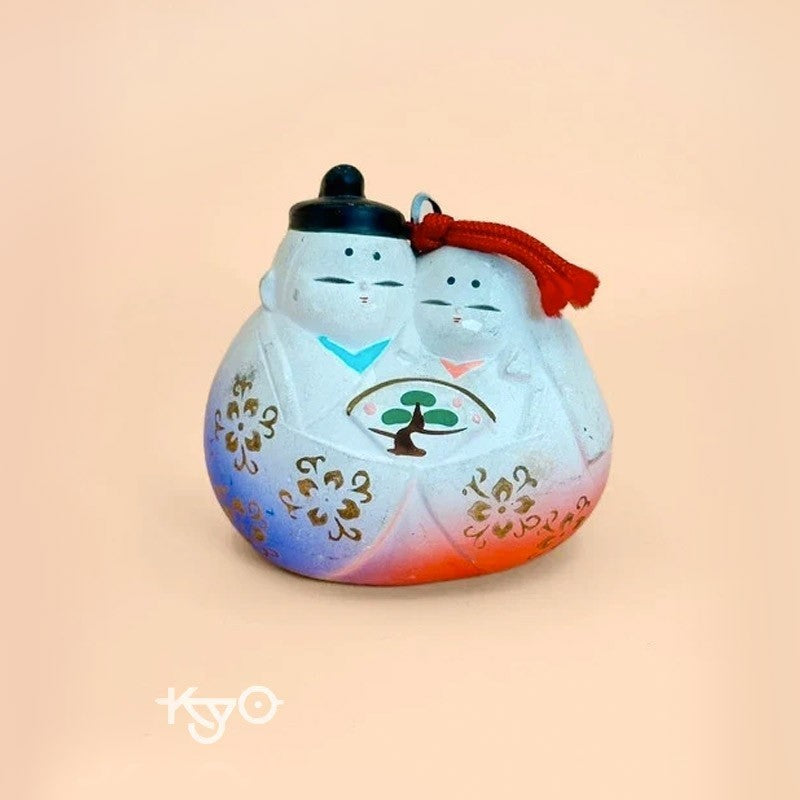 CB012 - Japanese clay bell ornament Dorei Hina Ningyo 雛人形