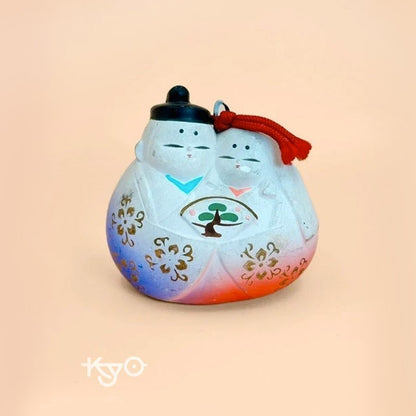 CB012 - Japanese clay bell ornament Dorei Hina Ningyo 雛人形