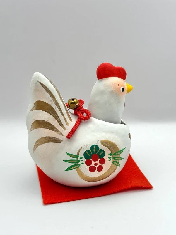 FT35 - Folk toy Paper Mache Chicken 干支張子（酉）