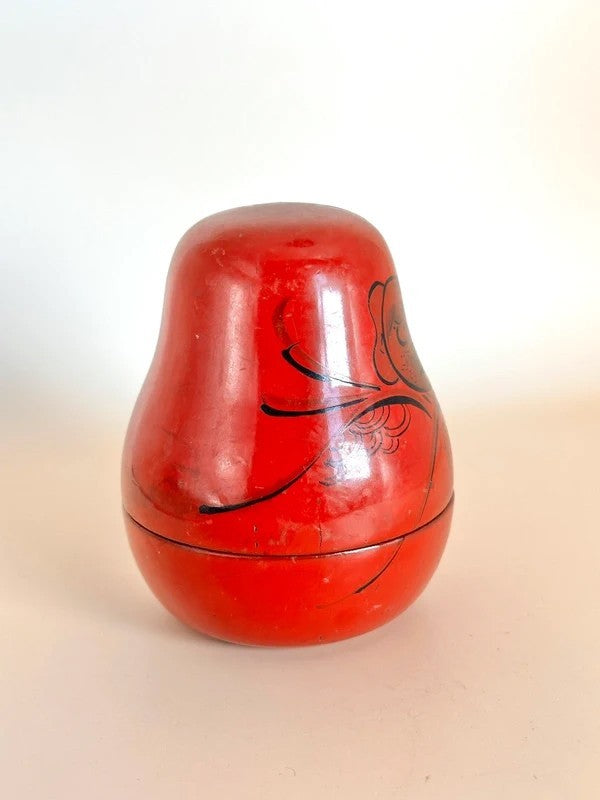 FT192 - Hand-Painted Daruma Lacquerware Set
