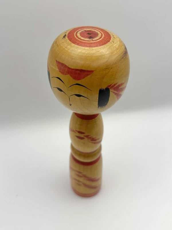 K18043 - Traditional Yajirō Kokeshi by Naoki Sato 佐藤直樹