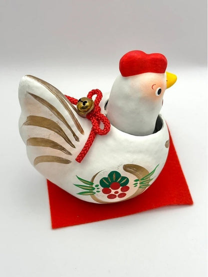 FT35 - Folk toy Paper Mache Chicken 干支張子（酉）