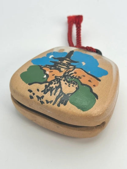 CB009 - Japanese Clay bell ornament Dorei  Hōryū-ji Temple 法隆寺