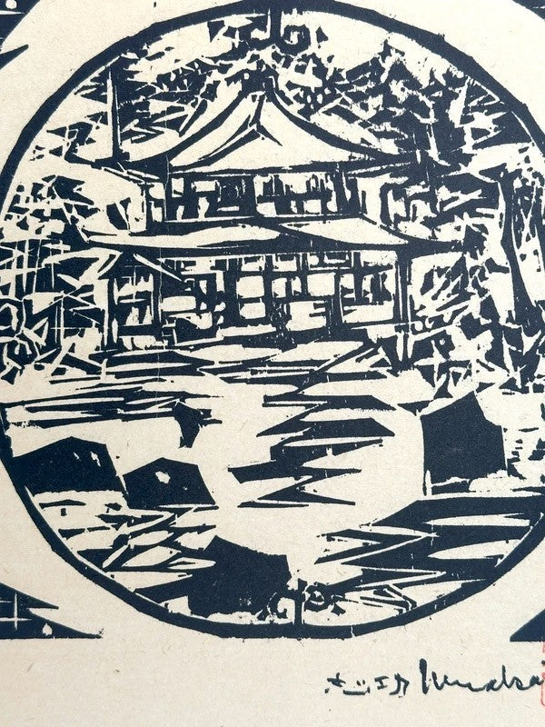 SHP22 - Original Shikishi artwork card Japan Kinkaku-ji 金閣寺