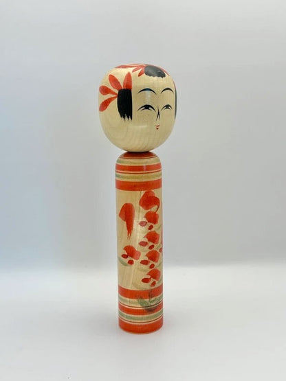 K18052 - Traditional Yamagata kokeshi by Chujiro Kobayashi 小林忠次郎