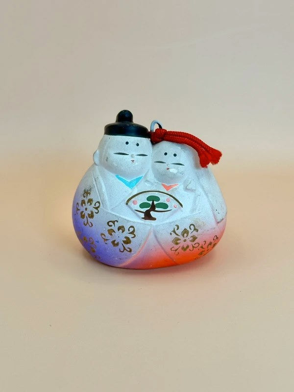 CB012 - Japanese clay bell ornament Dorei Hina Ningyo 雛人形