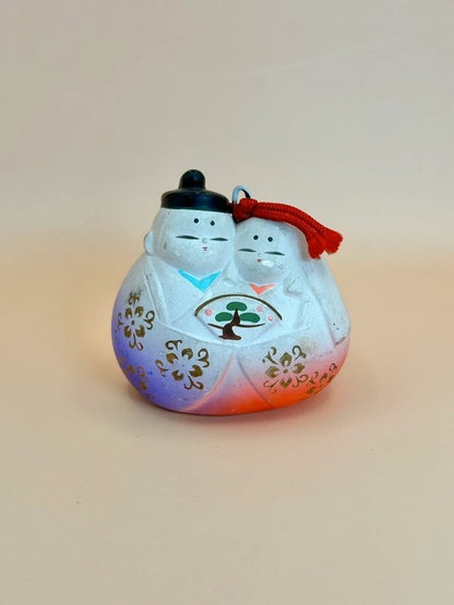 CB012 - Japanese clay bell ornament Dorei Hina Ningyo 雛人形