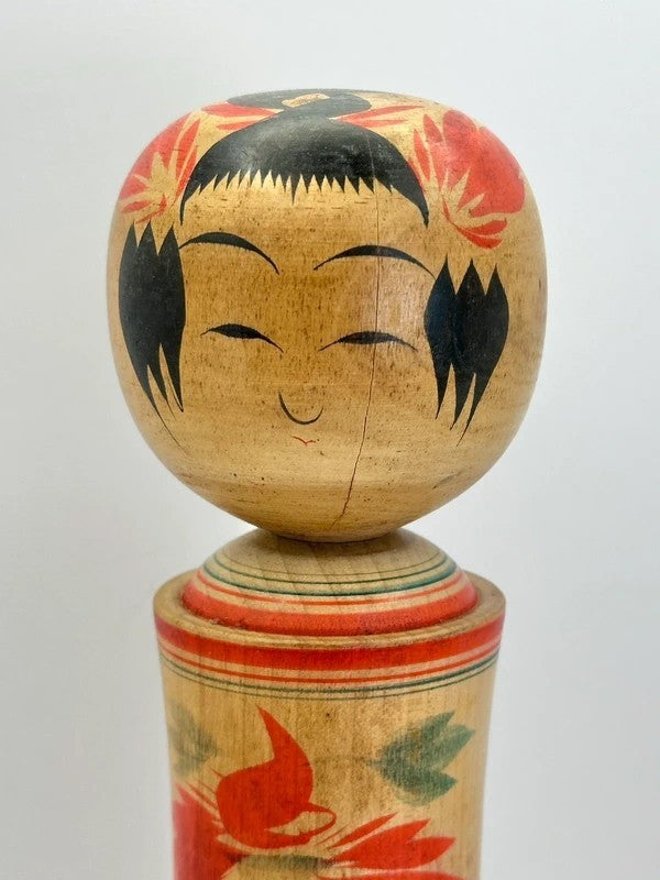 K25007 - Traditional Naruko kokeshi by Jinji Okazaki