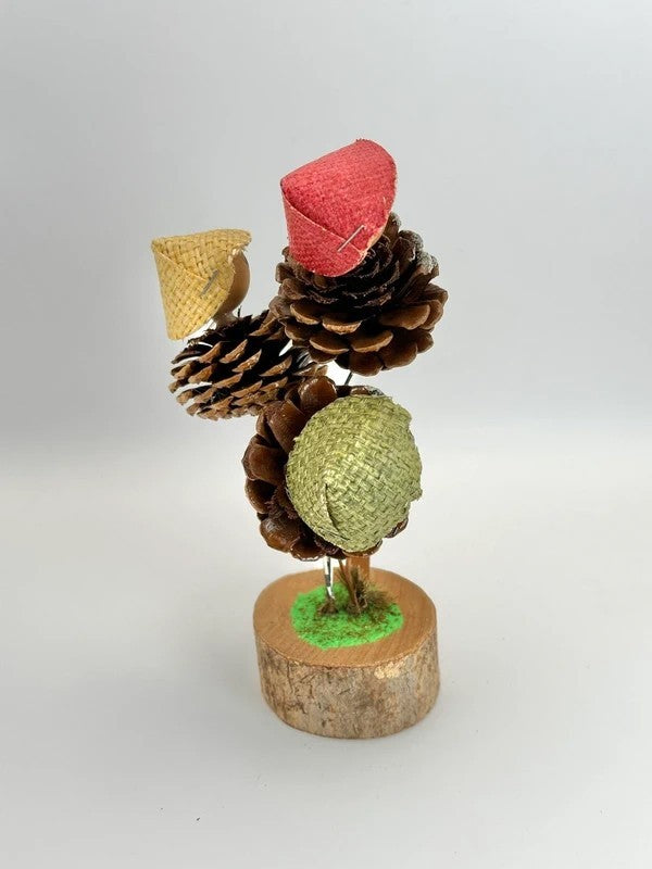 FT68 - Japanese Folktoy of pinecone kokeshi