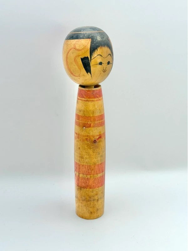 K20060 - Traditional Tsuchiyu Kokeshi by Kyuya Sato 佐藤久弥