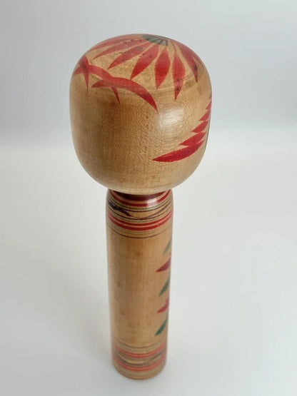 K25018 - Traditional Hijiori kokeshi by Bunkichi Sato