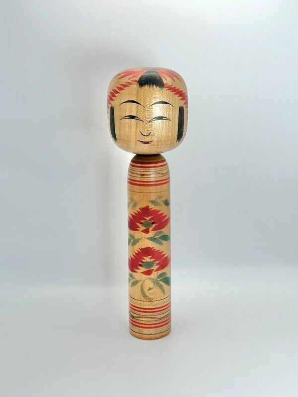K25018 - Traditional Hijiori kokeshi by Bunkichi Sato