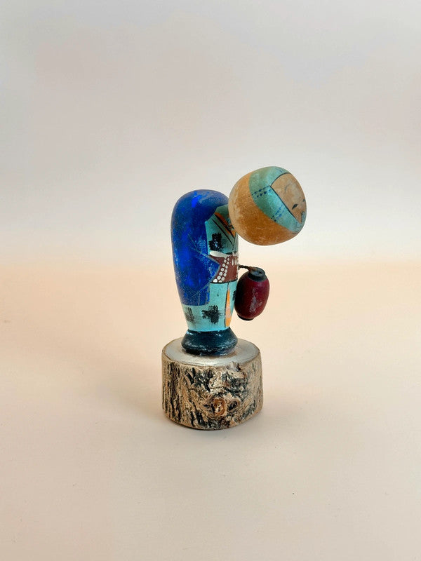 kokeshi porteur de lanterne omiyage vintage