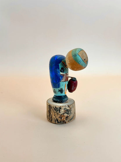 kokeshi porteur de lanterne omiyage vintage