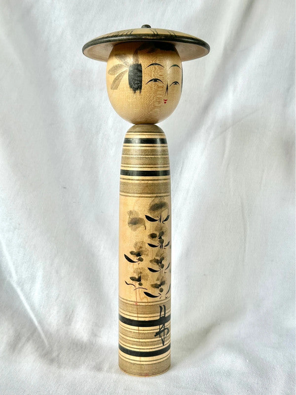 Poupée kokeshi japonaise vintage par Chujiro Kobayashi