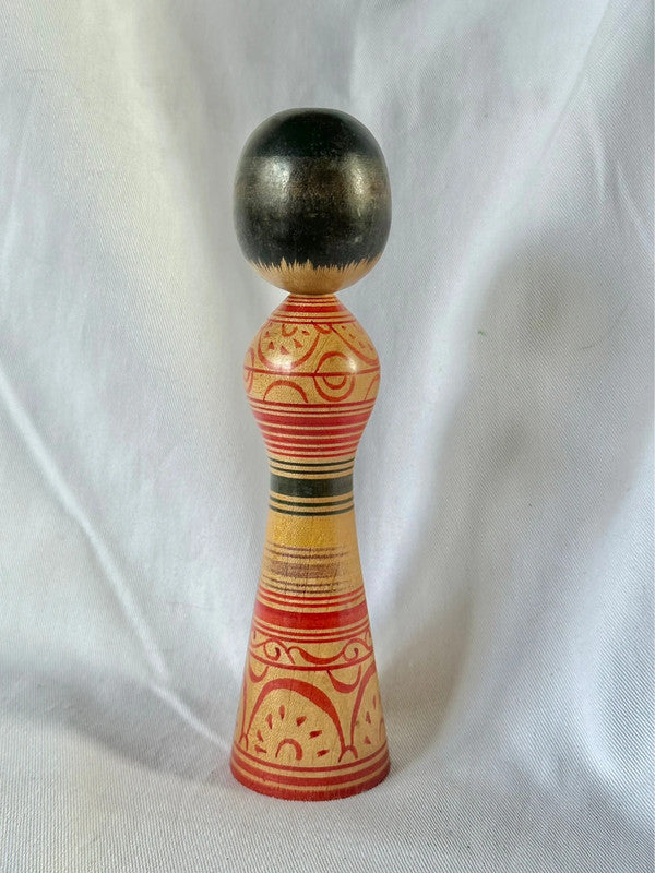 Poupée japonaise vintage en bois Tetsunori Okuse (1940-1992) Tsugaru