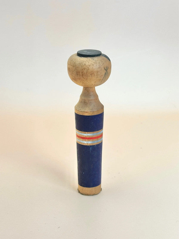 Kokeshi sosaku vintage - Bleu marine